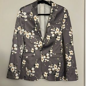 Rare ASOS Magnolia print silk blazer